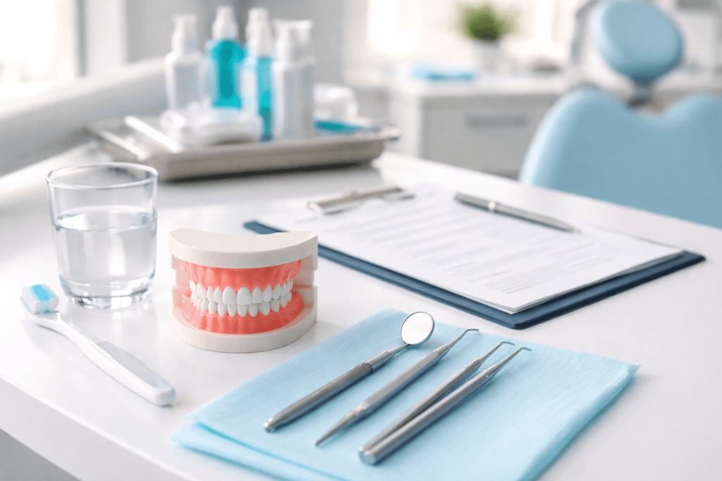 Dental patient receiving treatment at MMDC Dubai